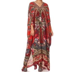 CAMILLA LONG KAFTAN WITH BUTTONS STORIES OF A STATION O/S